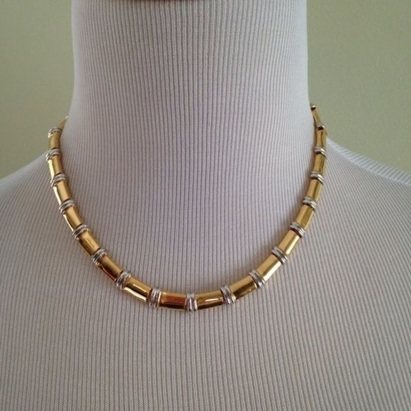 3 statement necklaces gold tone lot - Picture 6 of 6